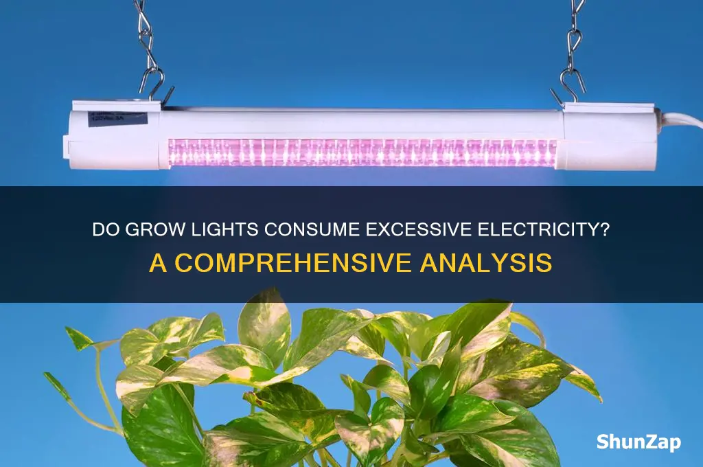 do grow lights use more electricity