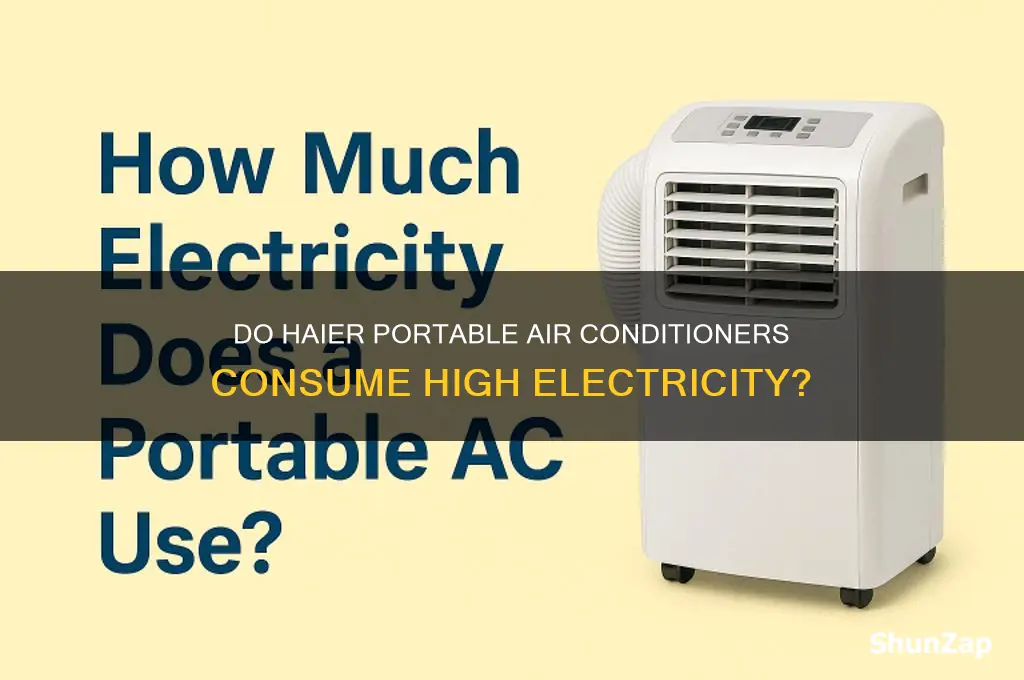 do haier portable air conditioners use a lot of electricity