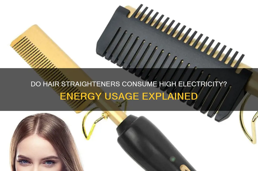 do hair straighteners use a lot of electricity