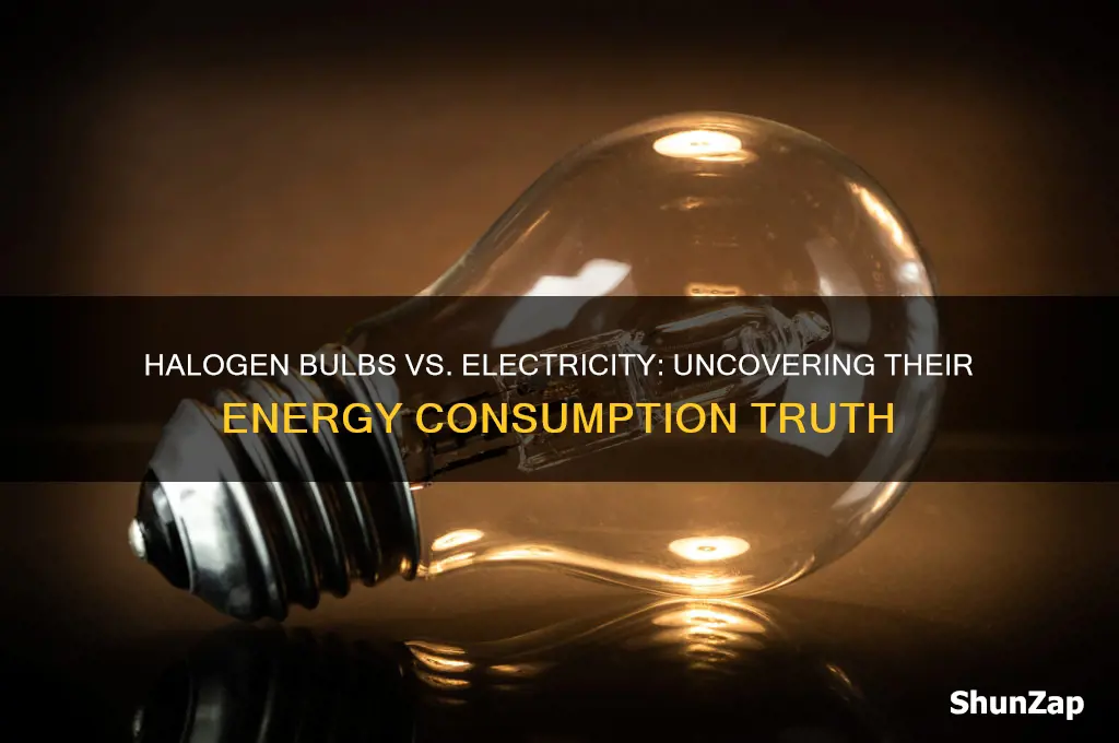 do halogen bulbs use more electricity