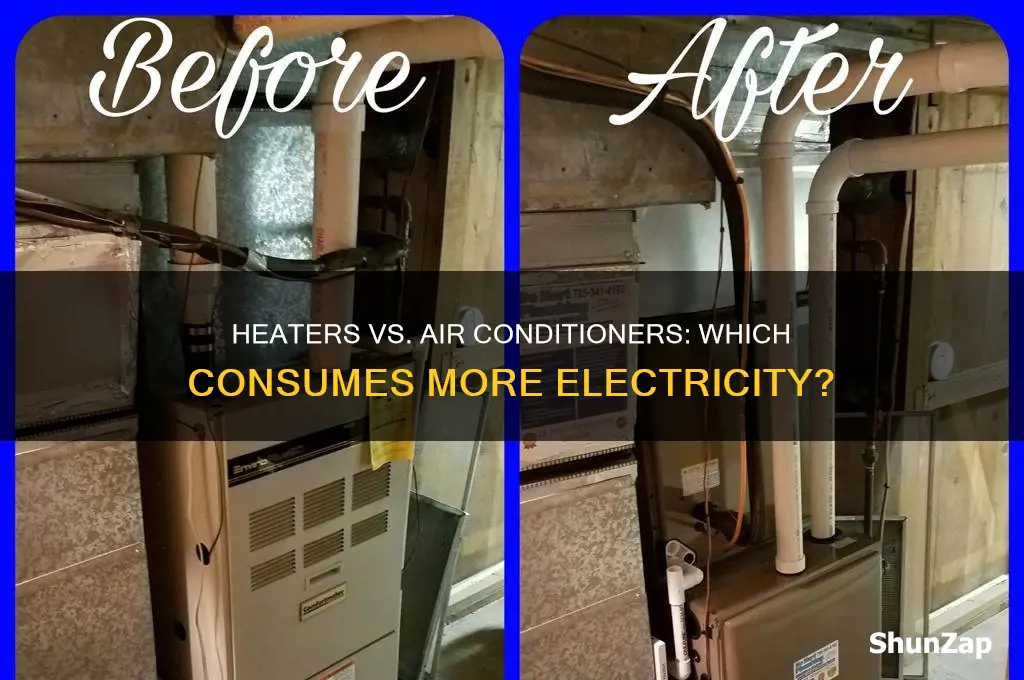 do heaters use more electricity than air conditioners