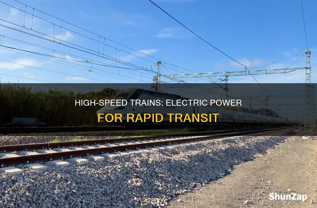 do high speed trains run on electricity