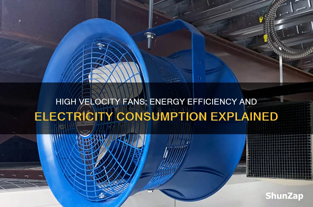 do high velocity fans use more electricity