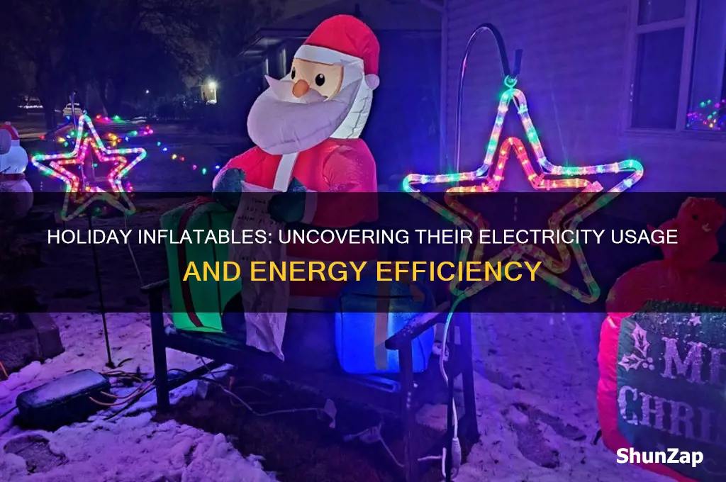 do holiday inflatables use a lot of electricity