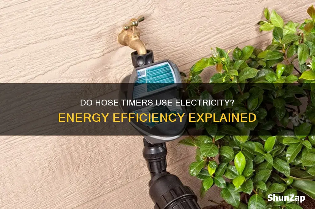 do hose timers use electricity