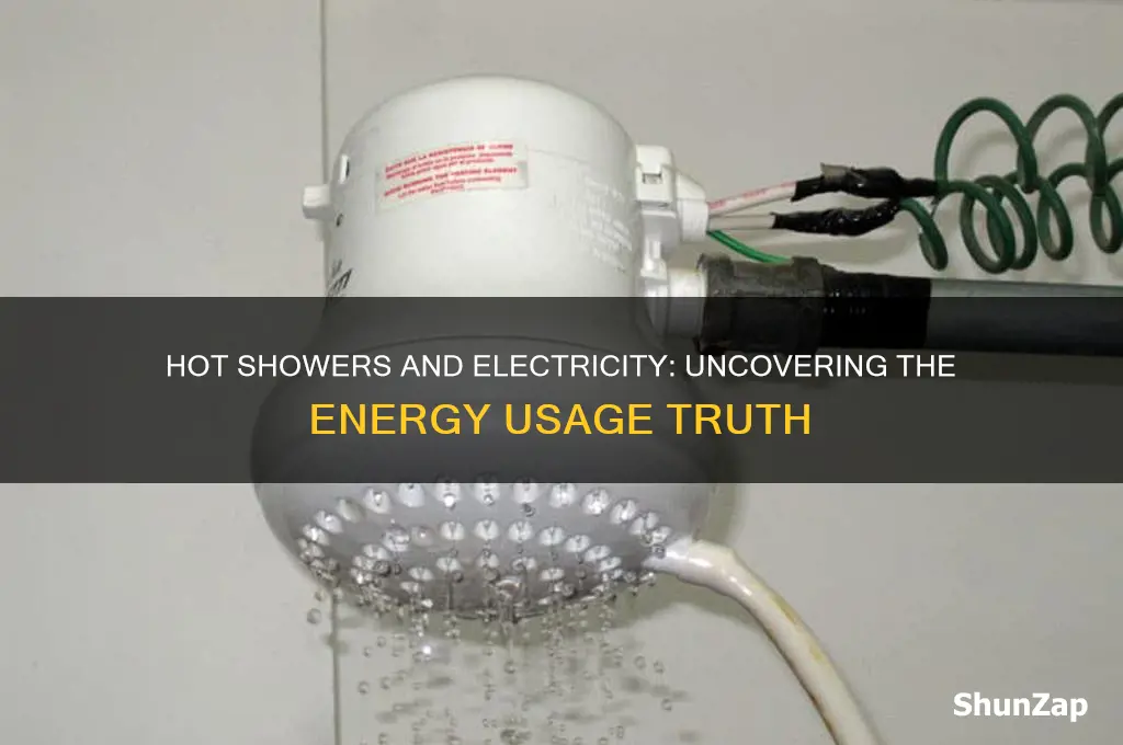 do hot showers use electricity