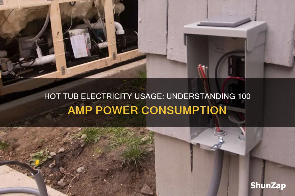 do hot tubs use a lot of electricity 100 amps