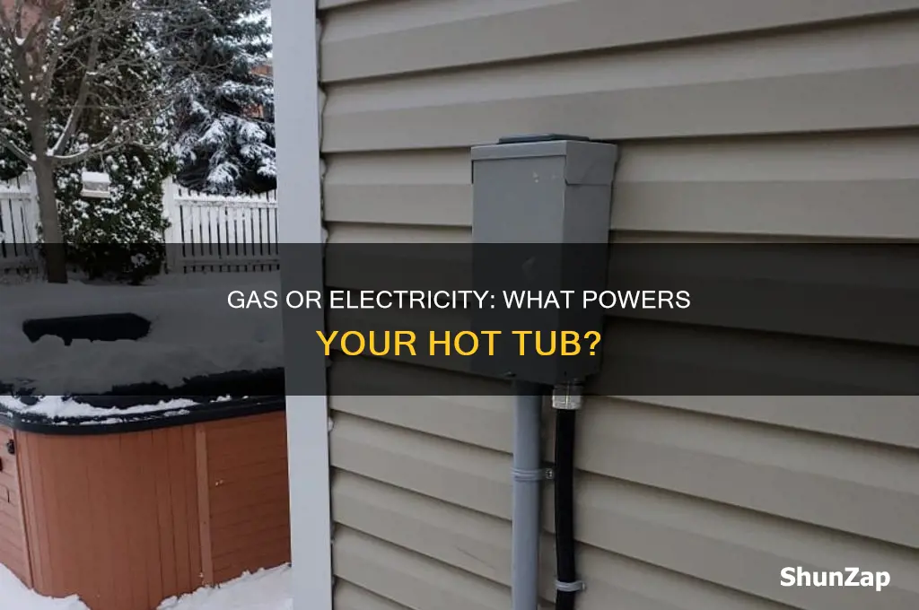 do hot tubs use gas or electricity