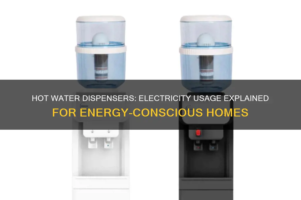 do hot water dispensers use a lot of electricity