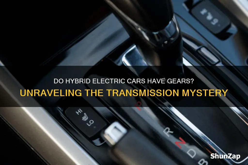 do hybrid electric cars have gears