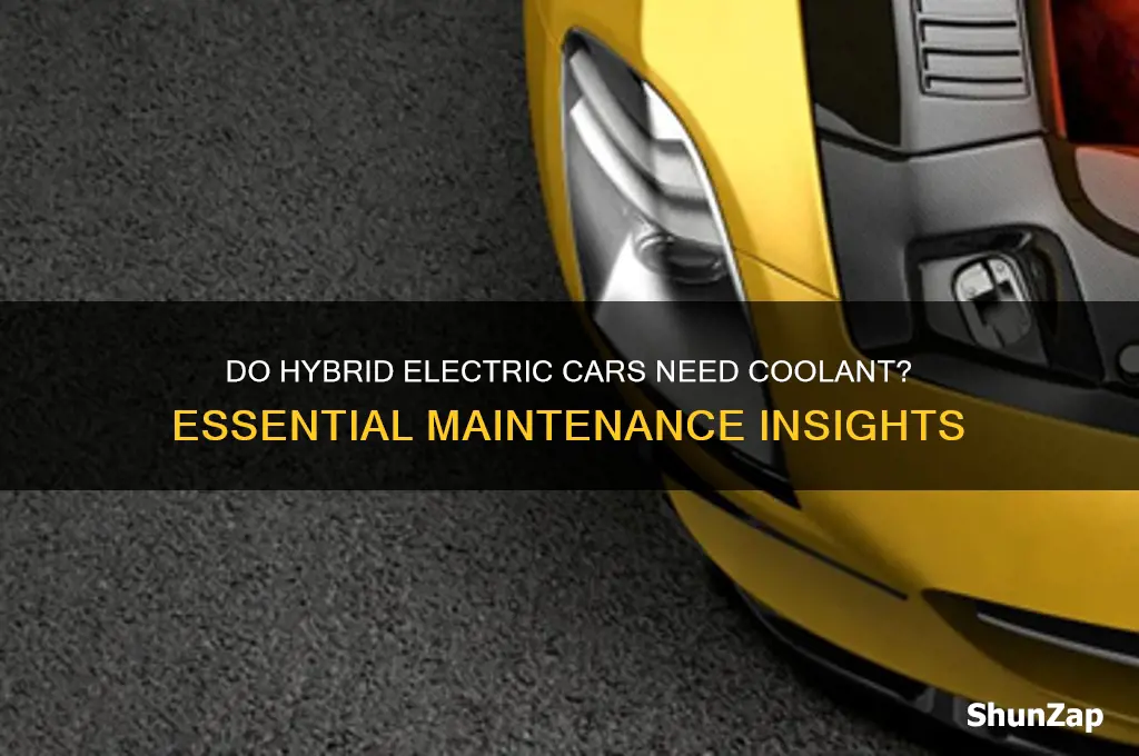 do hybrid electric cars need coolant