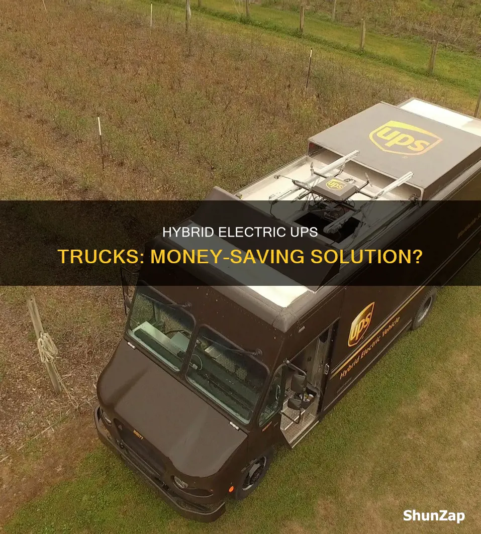 do hybrid electric ups trucks save money