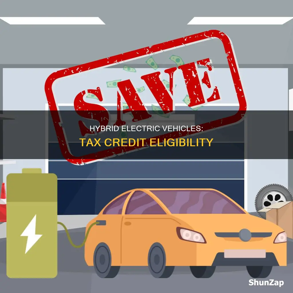 do hybrid electric vehicles qualify for tax credit