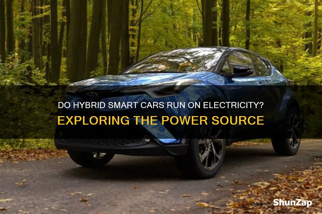 do hybrid smart cars run on electricity