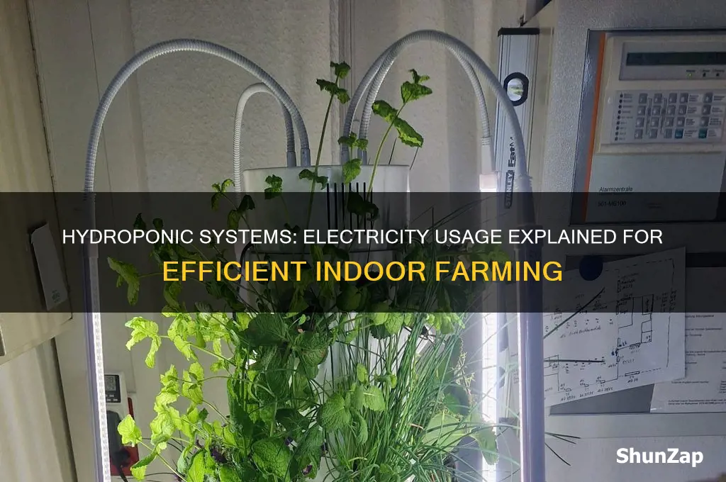 do hydroponic systems use a lot of electricity