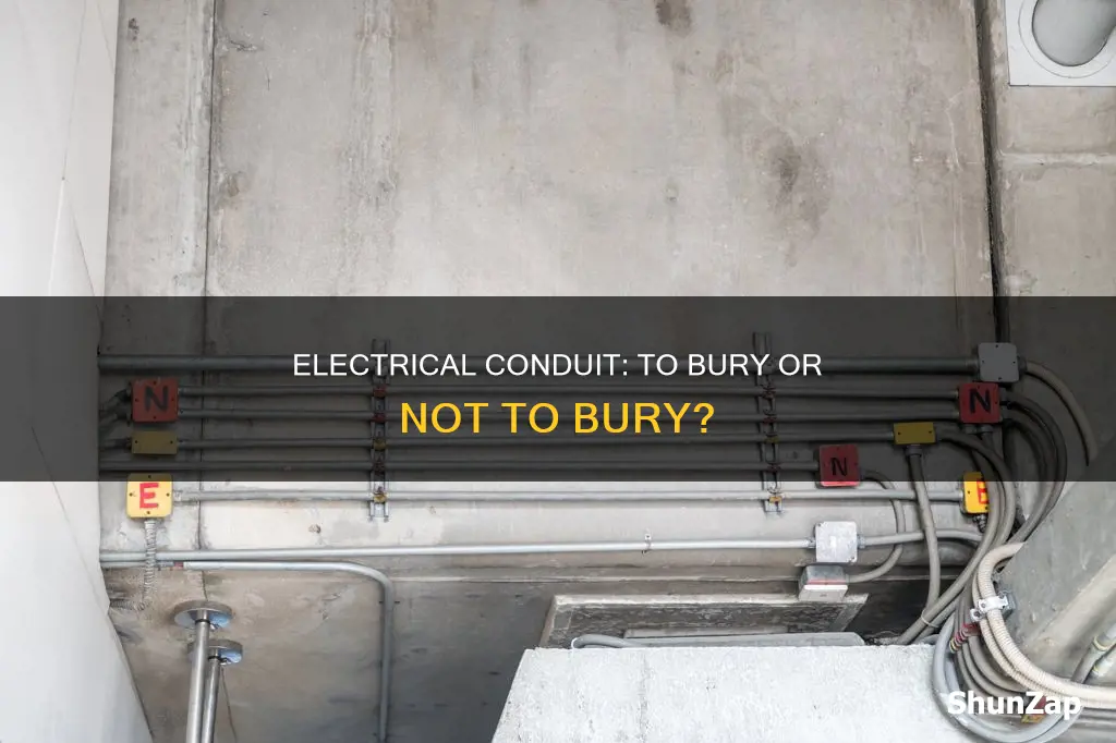 do i have to bury electrical conduit