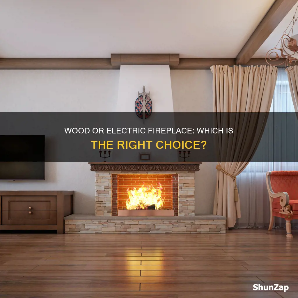 do i have wood or electric fireplace