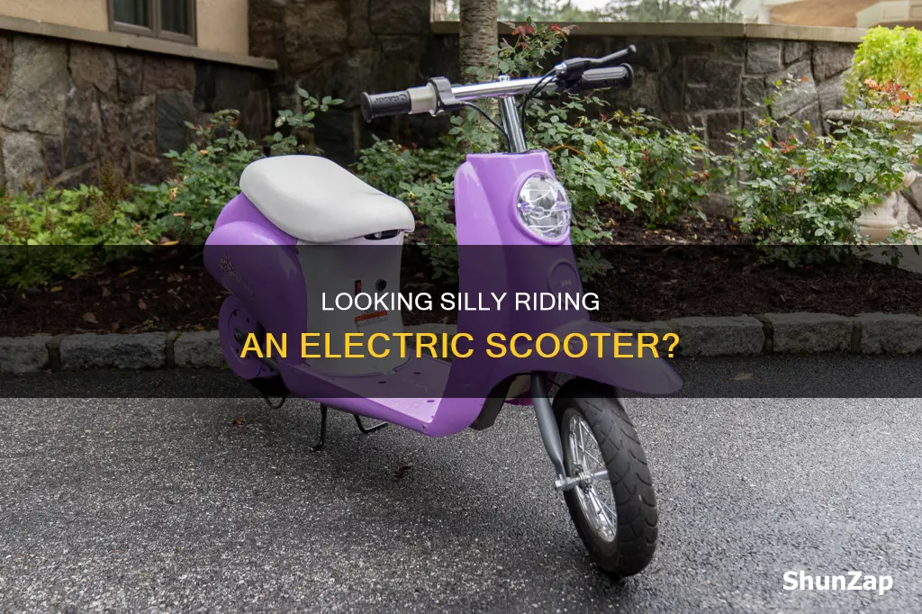 do i look stupid on electric scooter