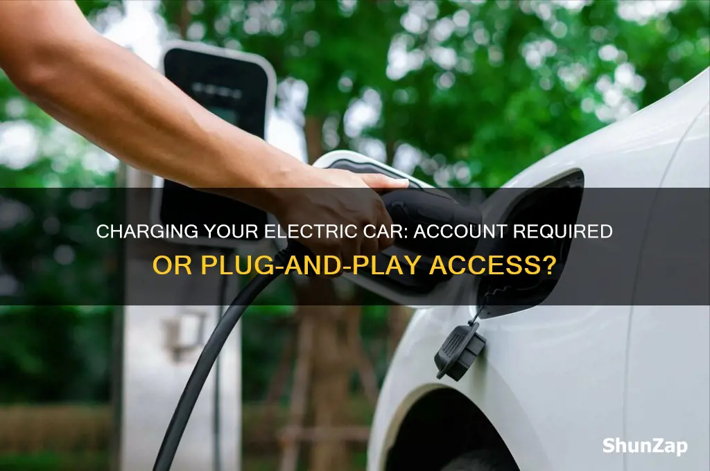 do i need an account to charge my electric car