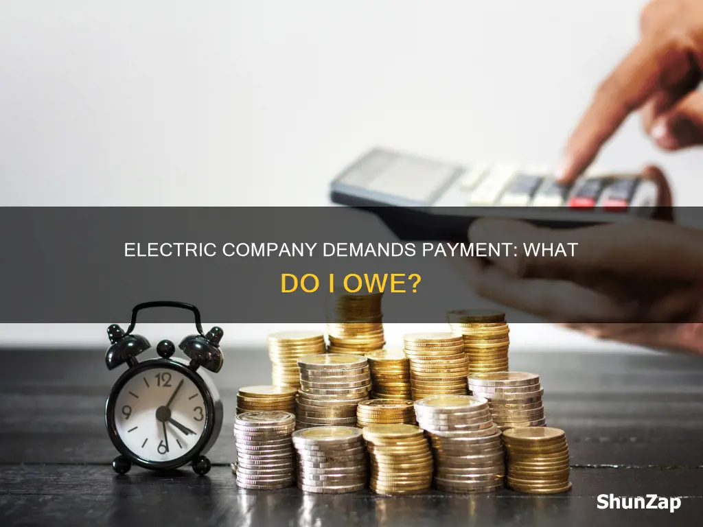 do i owe money to electric company