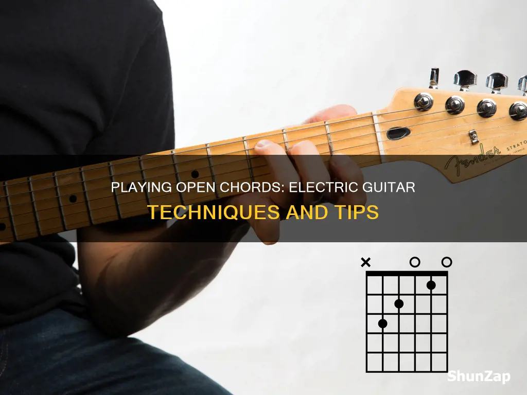 do i play open chords on electric