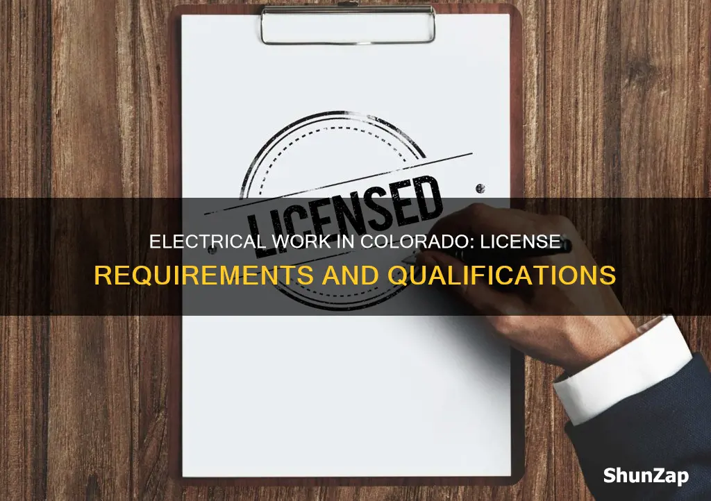 do i qualify for colorado electrical license