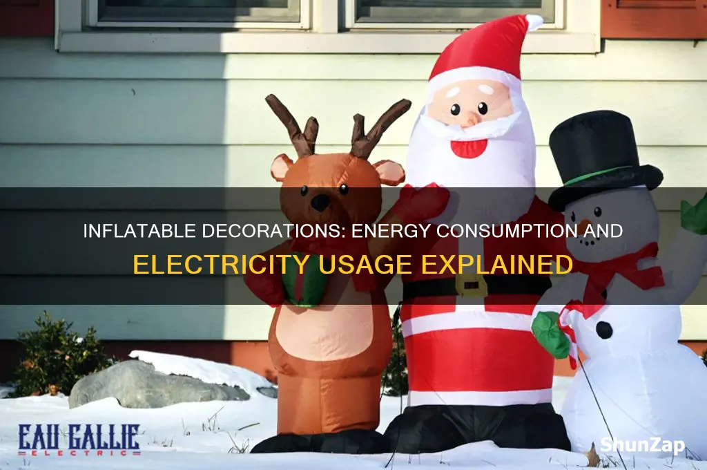 do inflatable decorations use a lot of electricity