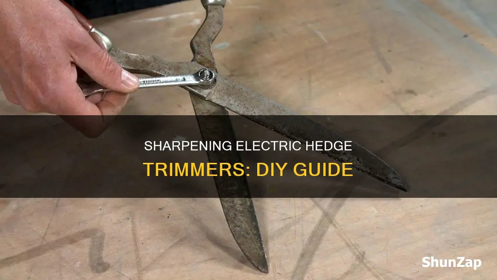 do it yourself sharpening electric hedge trimmer