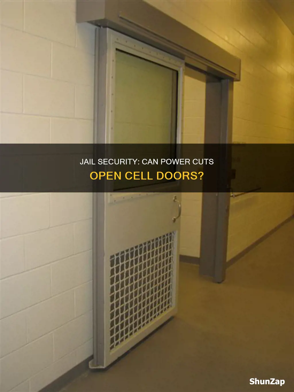 do jail cells open if electricity fail