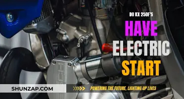 Electric Start on KX 250F: Is it Available?