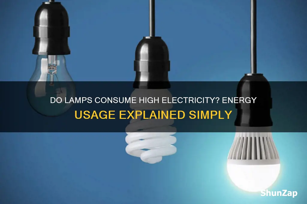 do lamps use a lot of electricity