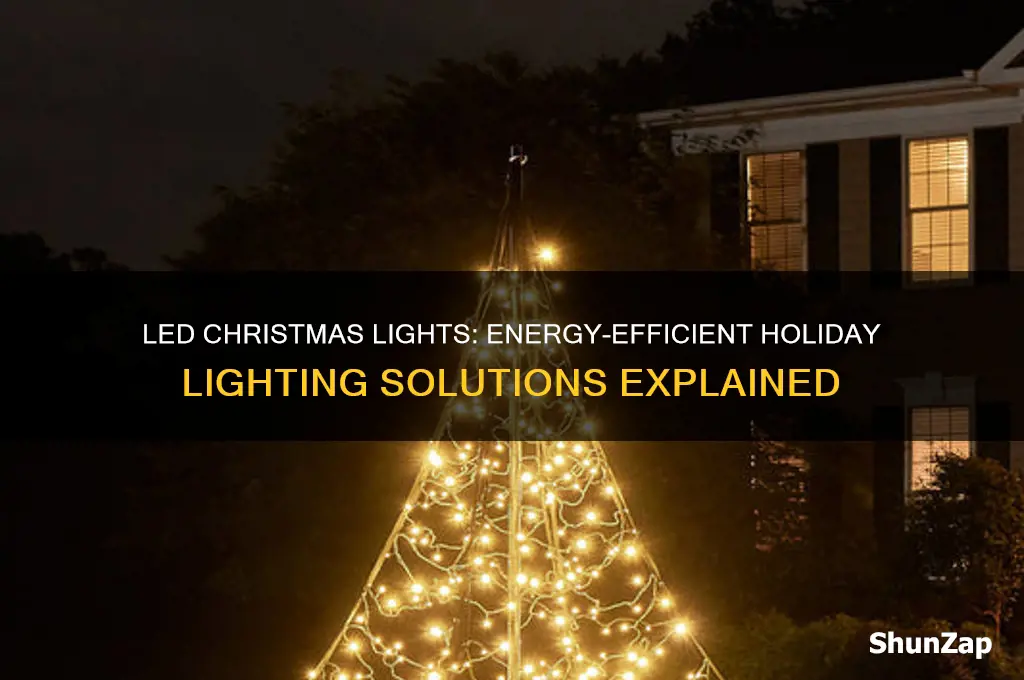 do led christmas lights use less electricity