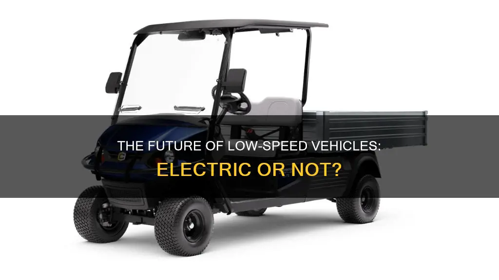 do low speed vehicles have to be electric