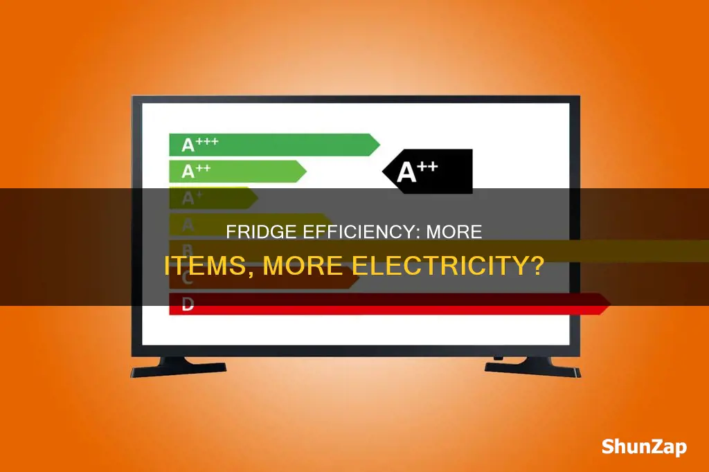 do more things in the fridge mean more electricity