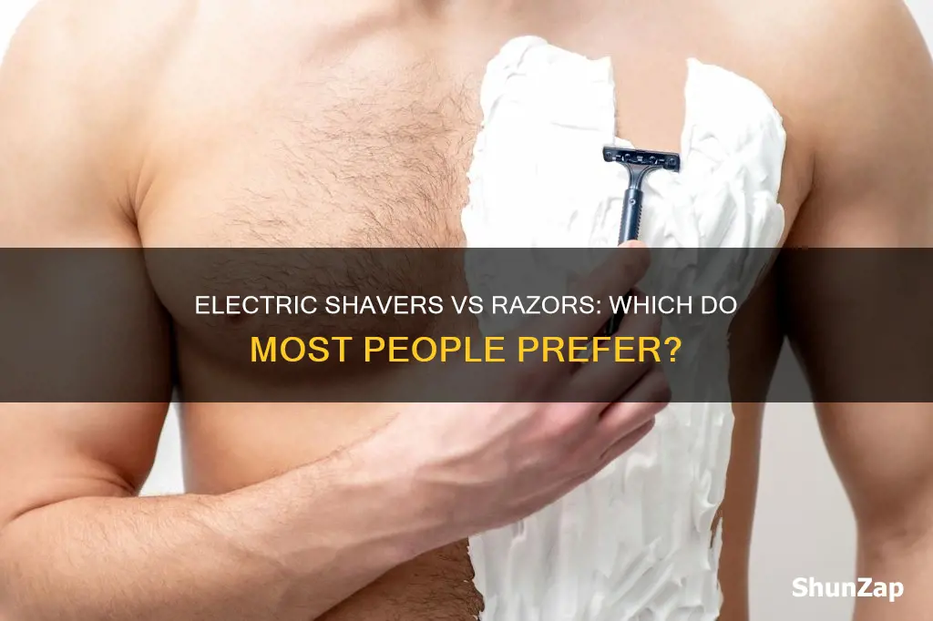 do most people shave electric then razer