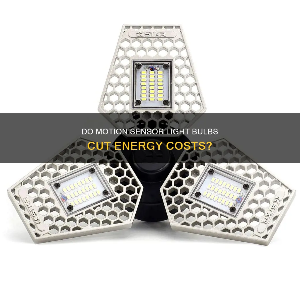 do motion sensor light bulbs save electricity