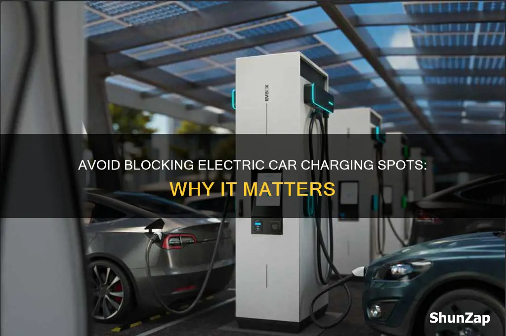 do not park in electric car