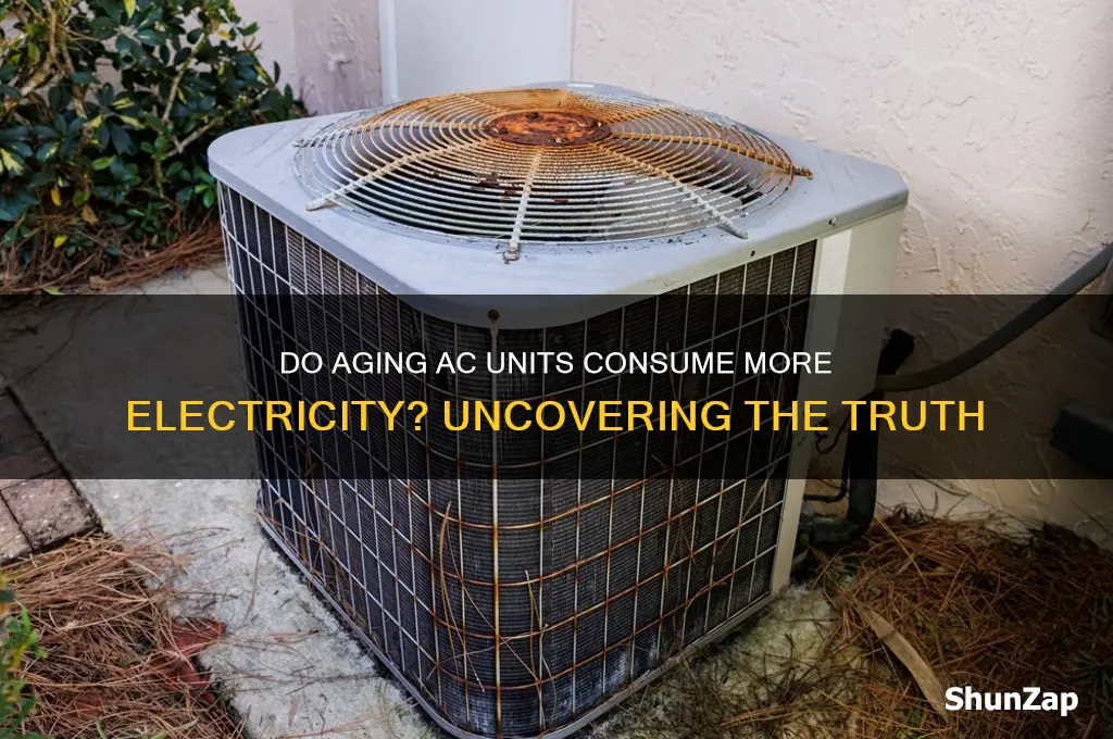 do old ac units use more electricity