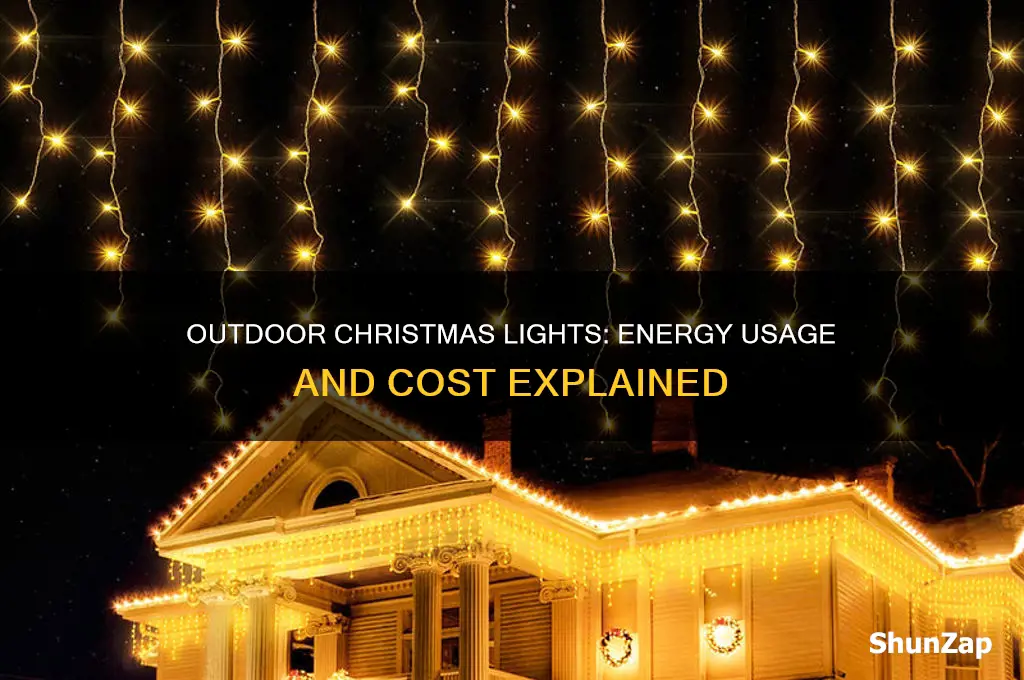do outdoor christmas lights use a lot of electricity