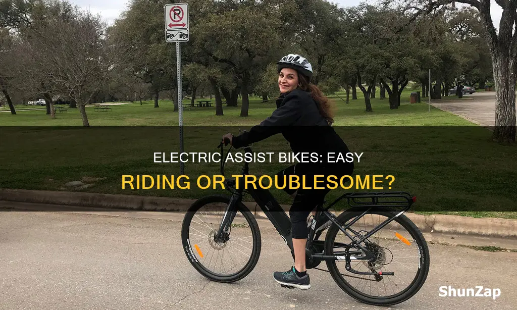 do peoplw have trouble riding electric assist bikes