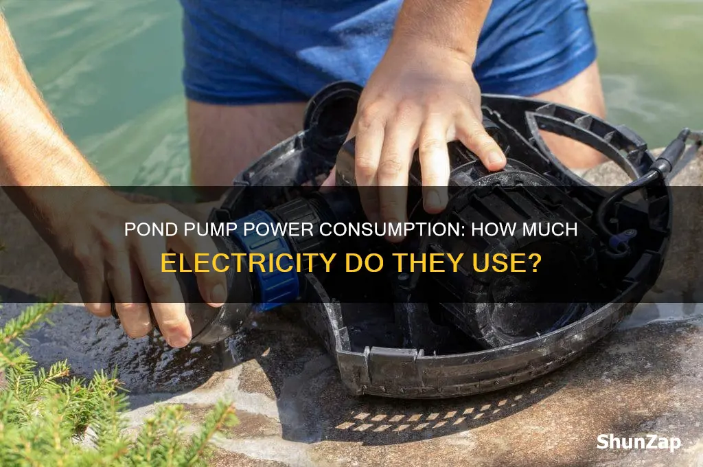 do pond pumps use a lot of electricity