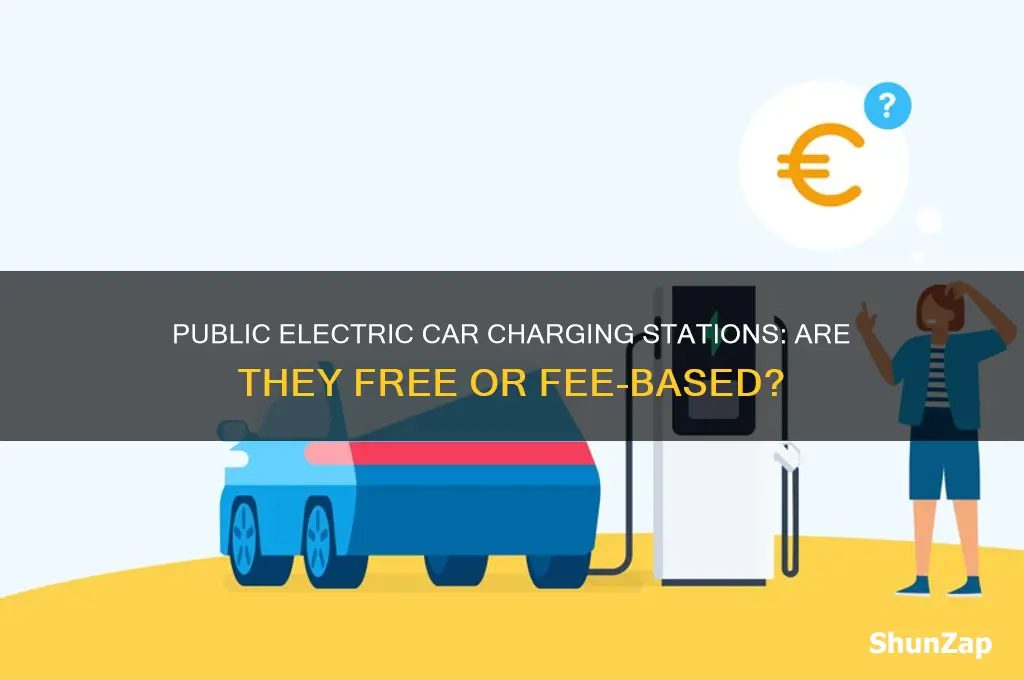 do public electric car charging stations cost money