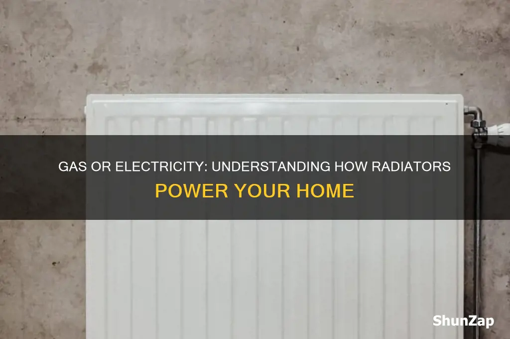 do radiators use gas or electricity