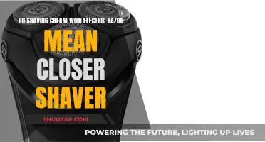 Electric Razor and Shaving Cream: A Closer Shave?