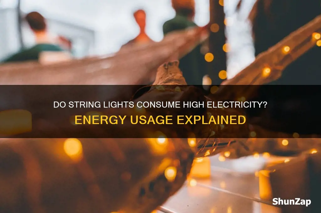do string lights use a lot of electricity