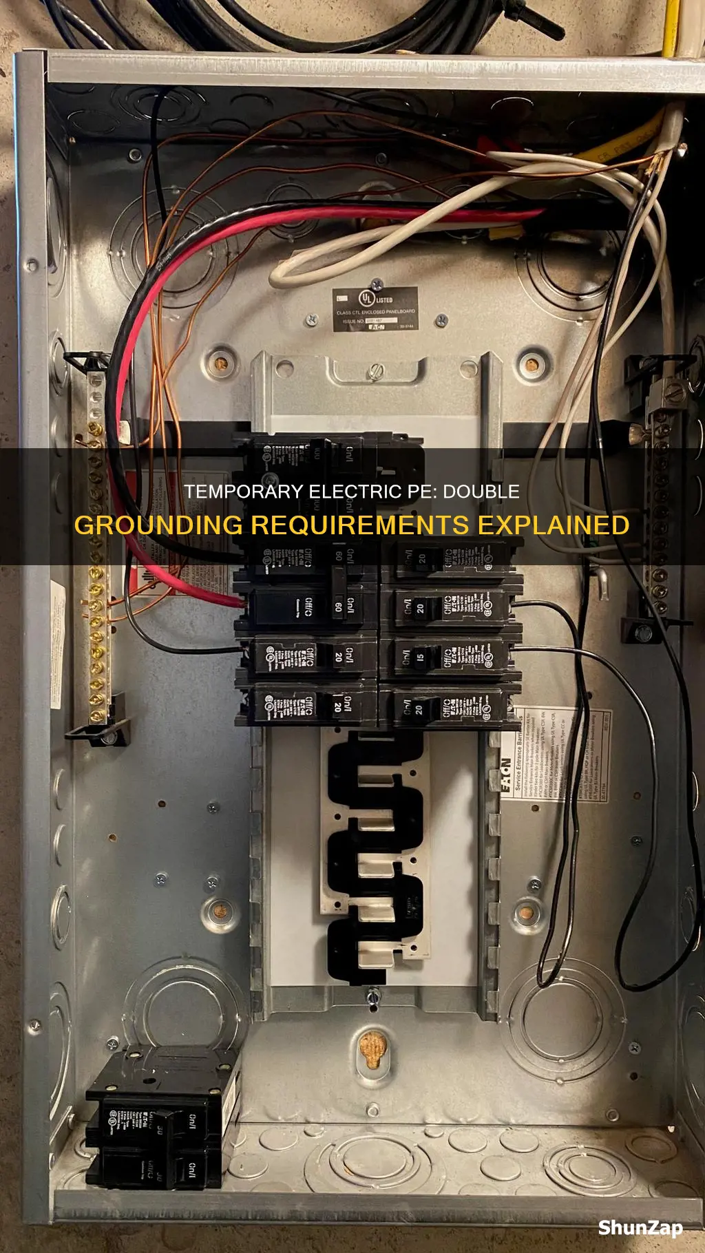 do temporary electric pe requires two grounds