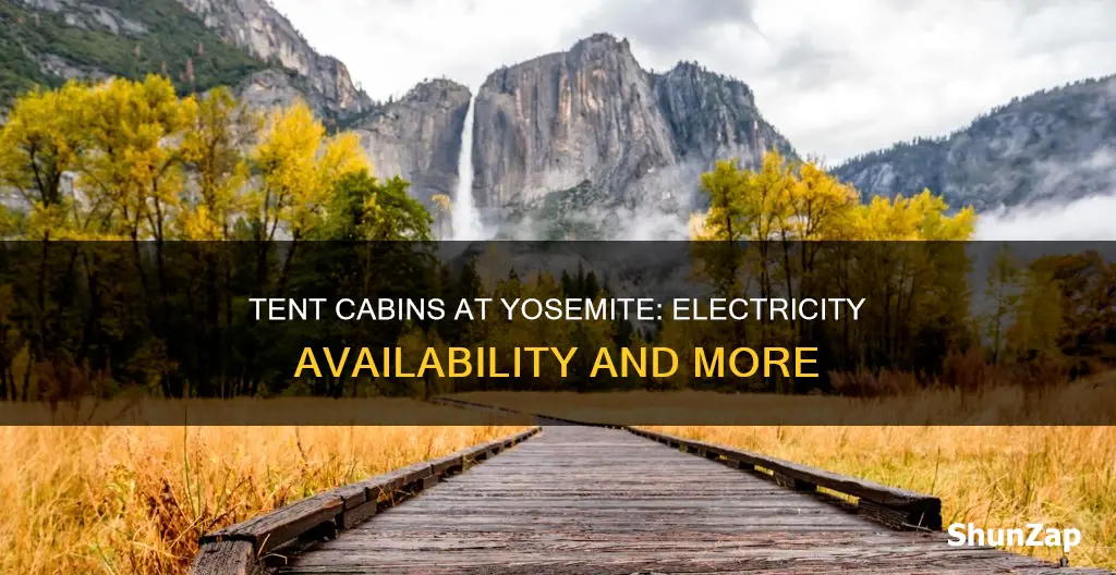 do tent cabins at yosemite have electricity