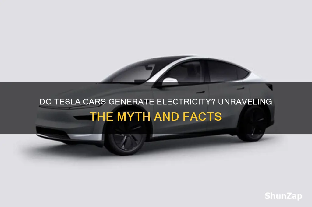 do tesla cars generate electricity