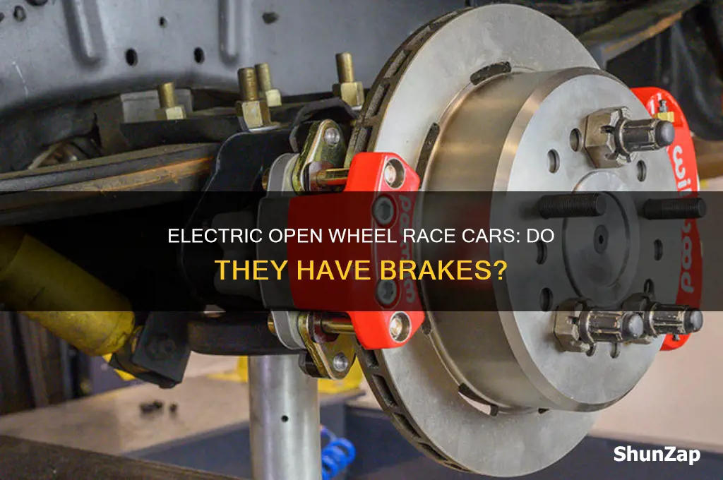 do the electric open wheel race cars have brakes