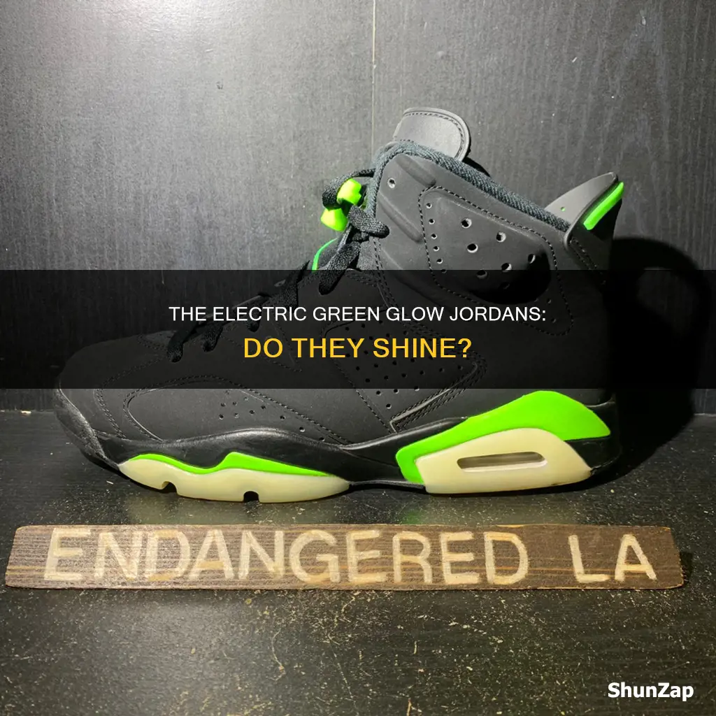 do the jordan 6 electric green glow